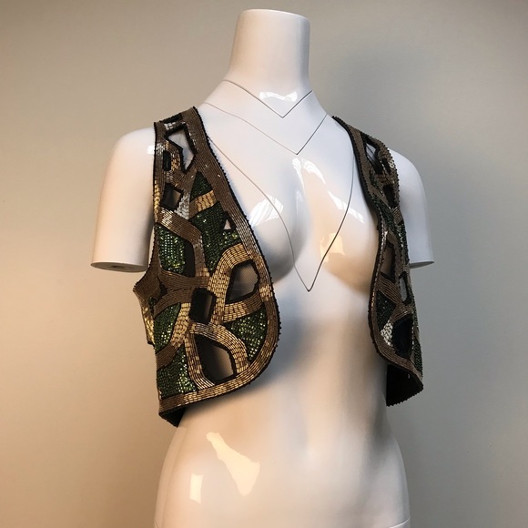 Phillip Lim beautiful beaded vest - Picture 7 of 10